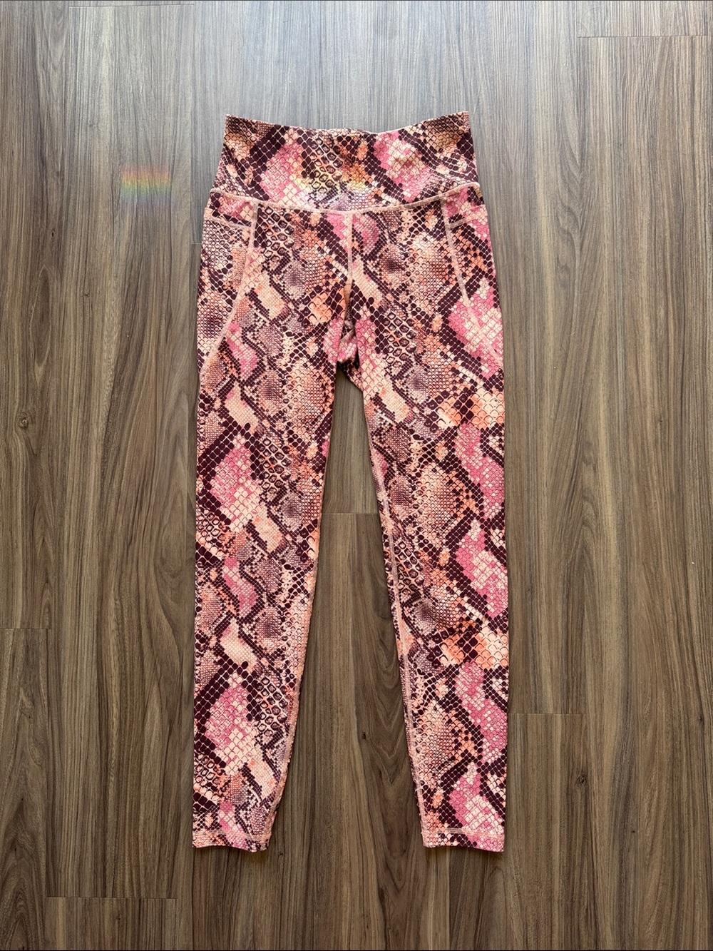 Old Navy Pink Snake Print Leggings